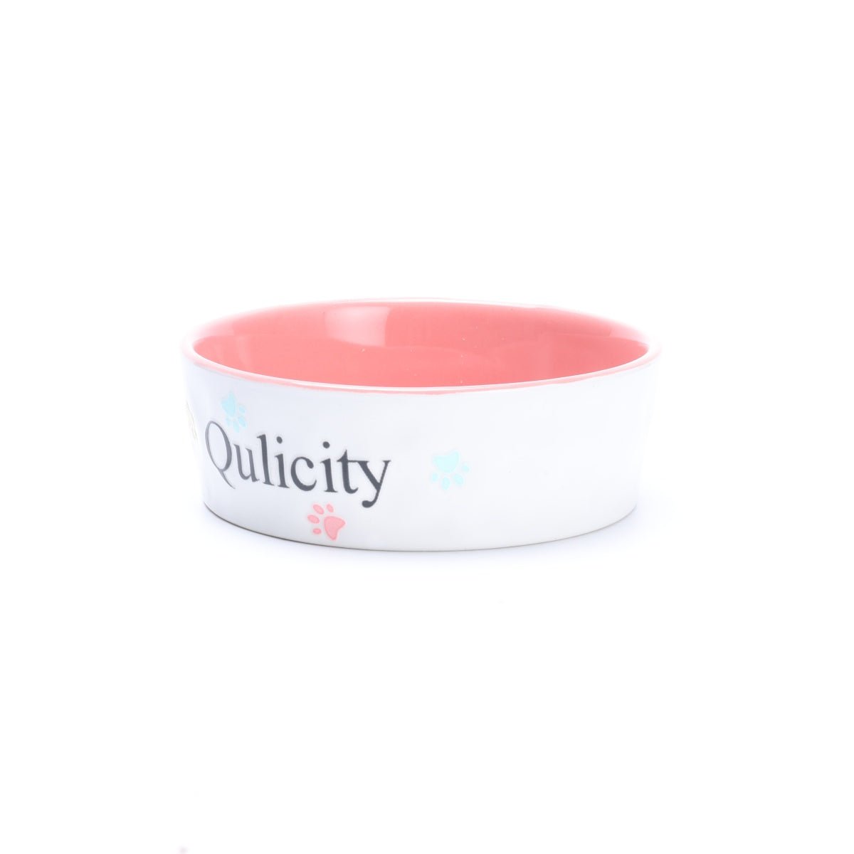 Pink Ceramic Feeding Bowl view 4
